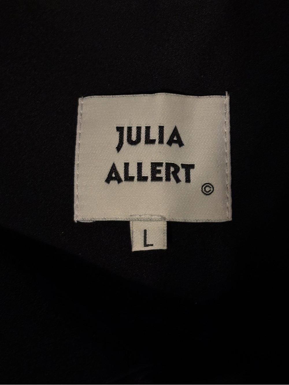 Julia Allert Black High Waist Wide Leg Trousers Large Contemporary Minimalist - Picture 3 of 5